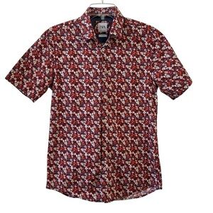Zara Men's Red Floral Shirt